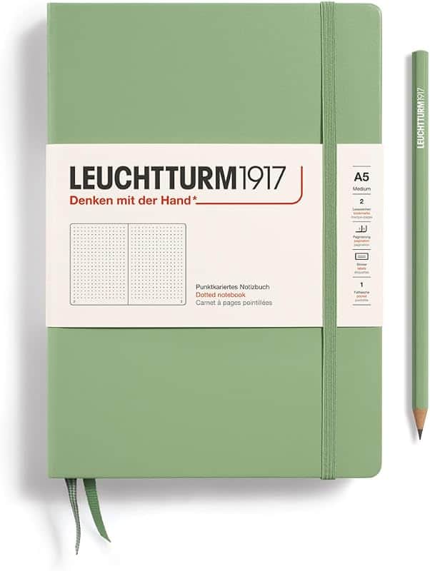 LEUCHTTURM1917 - Notebook Hardcover Medium A5-251 Numbered Pages for Writing and Journali…
