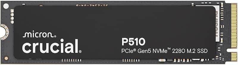 P510 PCIe Gen5 NVMe 1TB SSD, Up to 11,000MB/s, TLC NAND, Laptop & Desktop (PC) Compatible…