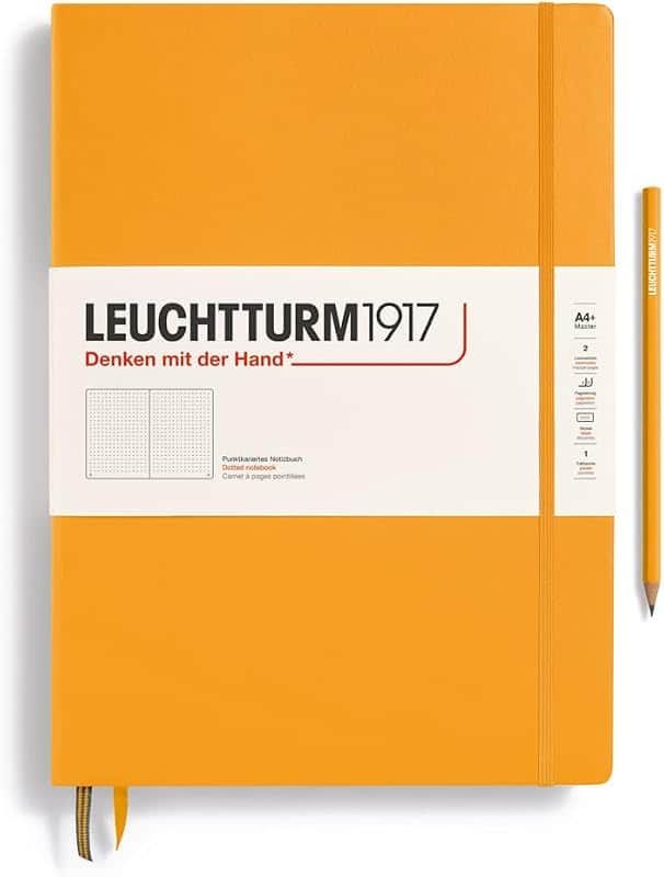 Notebook Hardcover Master Classic A4+ - 235 Numbered Pages for Writing and Journaling (Ri…