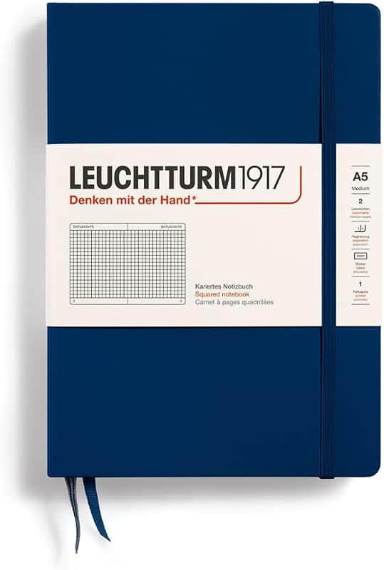LEUCHTTURM1917 - Notebook Hardcover Medium A5-251 Numbered Pages for Writing and Journali…