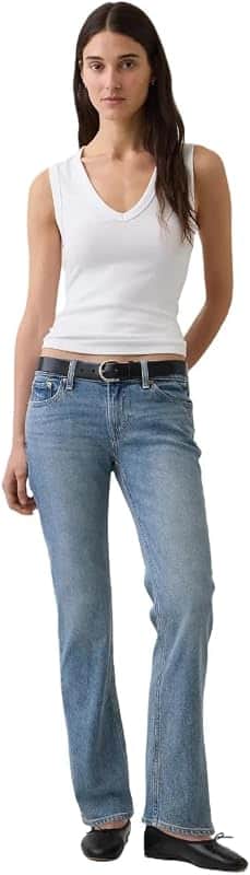 Women's Low Rise Straight Fit Denim Jeans