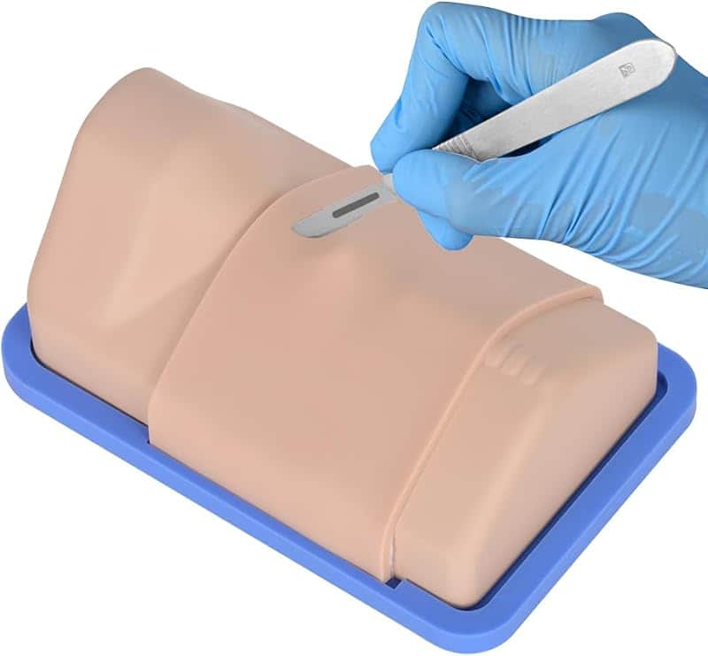 MedEduQuest Adult Cricothyrotomy Simulator, Surgical Airway Trainer | Tracheotomy Trainin…
