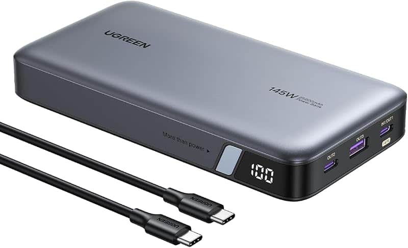 UGREEN Nexode 25000mAh 145W 3-Port USB-C Power Bank for iPhone 17 Pro Max | 3 USB-C ports…