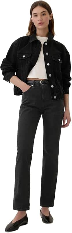 Women's High Rise 90s Slim Straight Denim Jeans