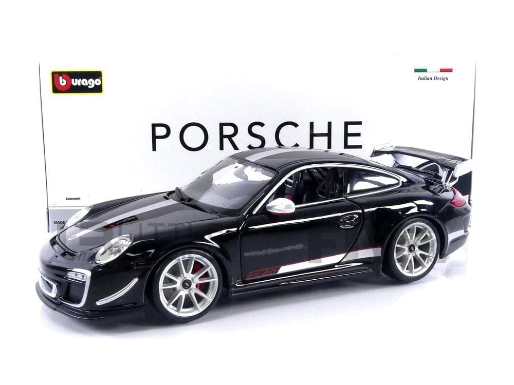1:18 Scale Porsche GT3 RS 4.0 Black Diecast Car Model - Functional Interior, Opening Door…