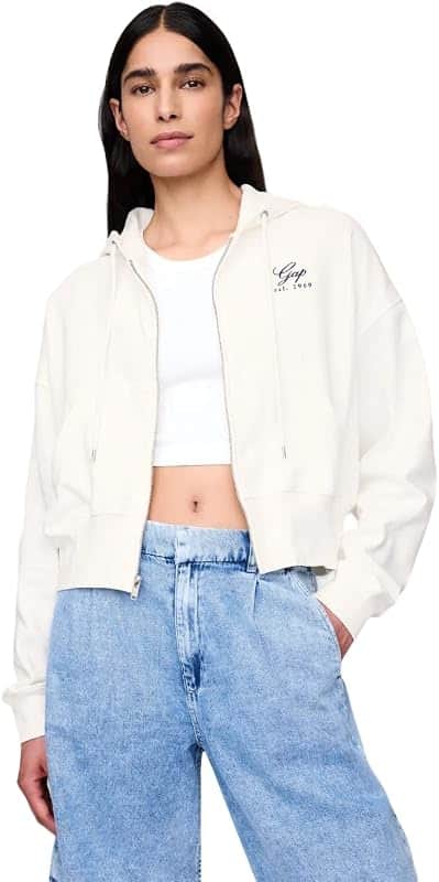 Women's French Terry Logo Full Zip Hoodie