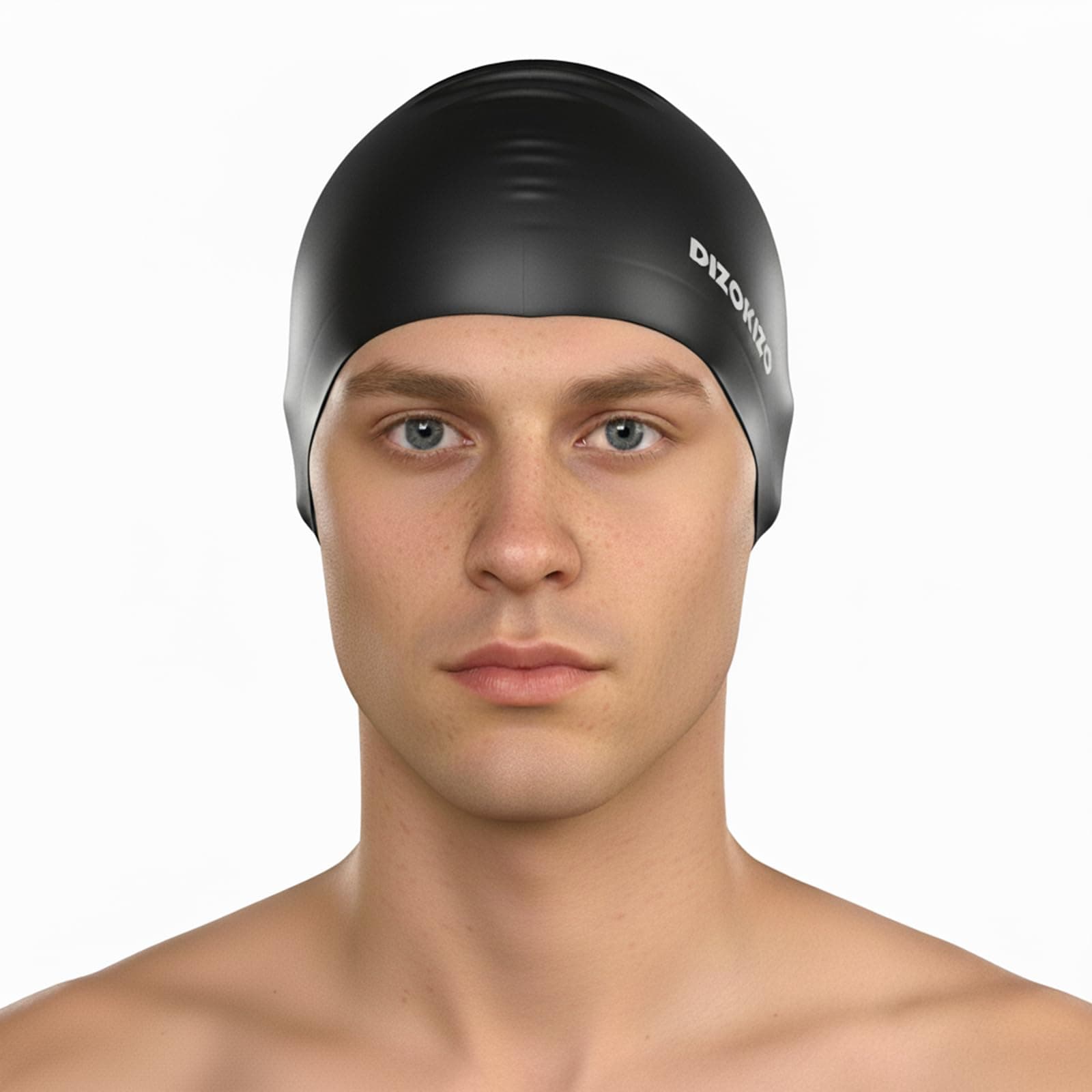Silicone Swim Cap, Glossy Non-Slip Swimming Caps for Women and Men | Durable Waterproof 3…