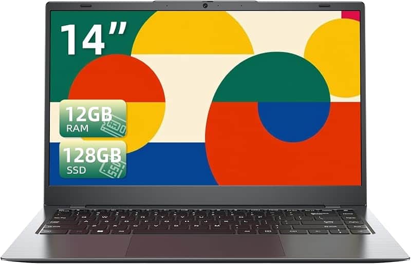 KINOBUC 14 Inch Laptop 12GB RAM, 128GB SSD, Pentium Gold 6500Y up to 3.4GHz | Portable La…