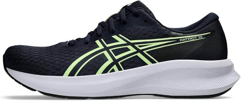 Men's Patriot 14 Running Shoes, 9, Midnight/Illuminate Yellow