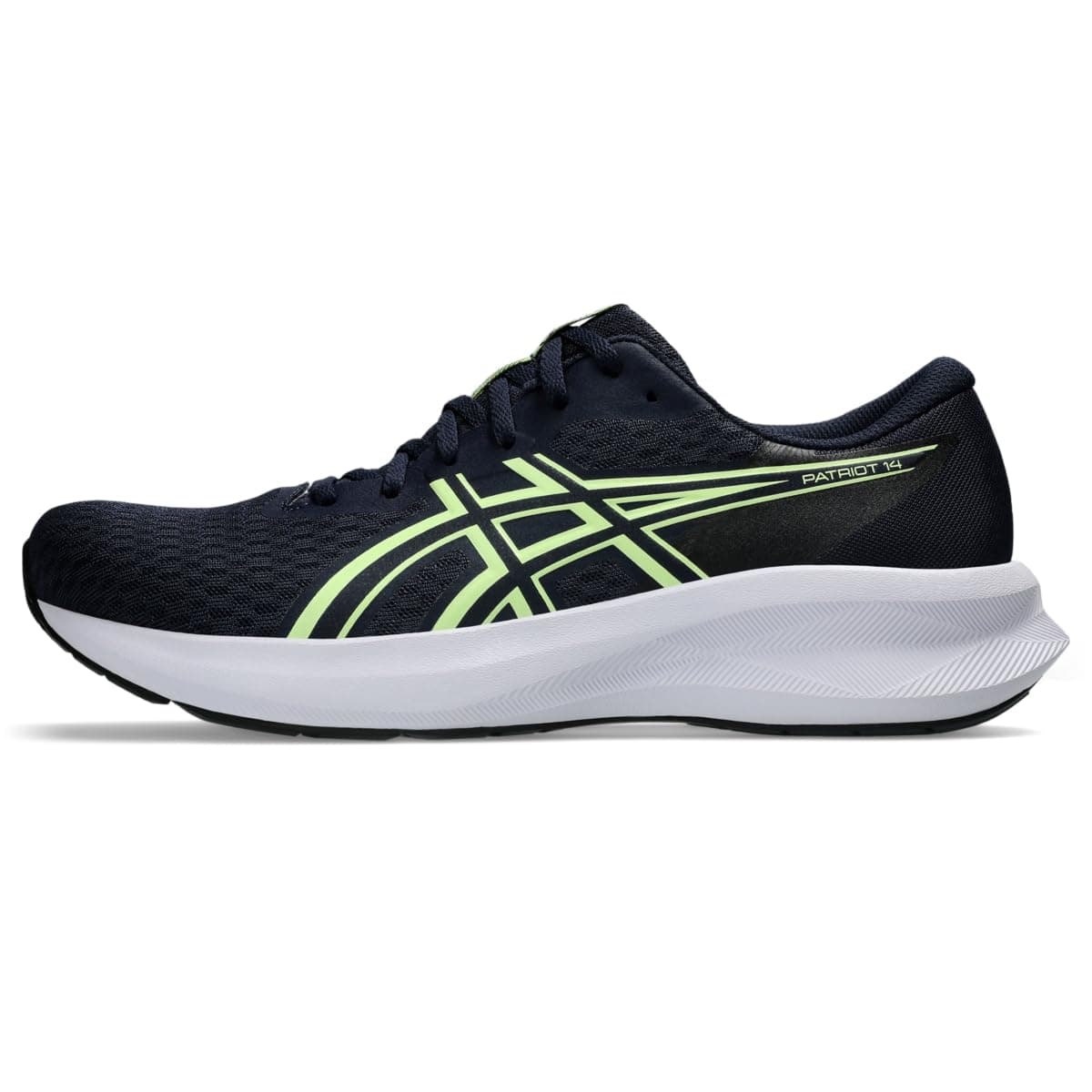 Men's Patriot 14 Running Shoes, 10.5, Midnight/Illuminate Yellow