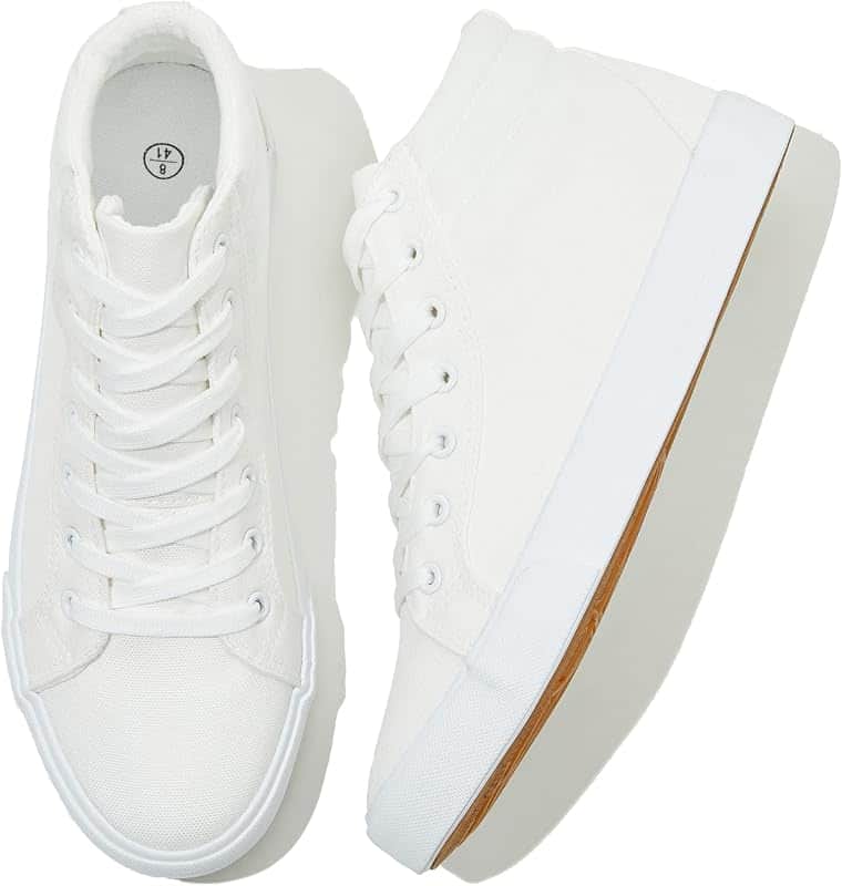 Men's High Top Canvas Sneakers Casual Canvas Shoes