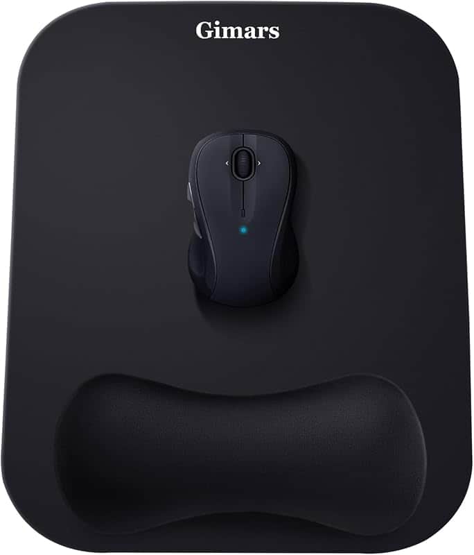 Large Smooth Superfine Fibre Memory Foam Ergonomic Mouse Pad Wrist Rest Support Mousepad…