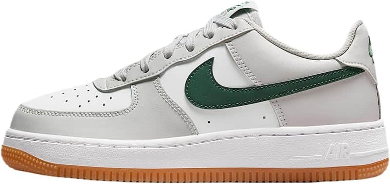 Air Force 1 Big Kids' Shoes Photon Dust/White-Fir-Gum Med Brown