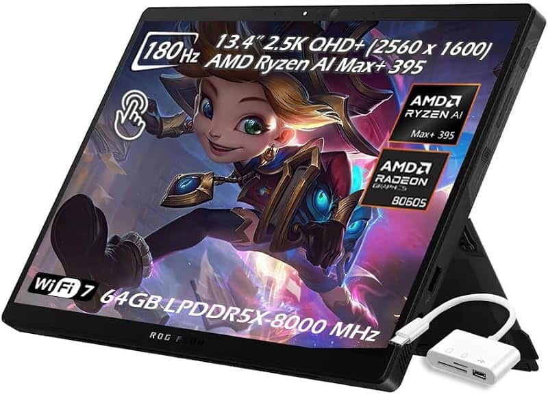 ROG Flow Z13 (2025) Gaming Laptop, 13.4" ROG Nebula 16:10 2.5K 180Hz/3ms, AMD Ryzen AI MA…