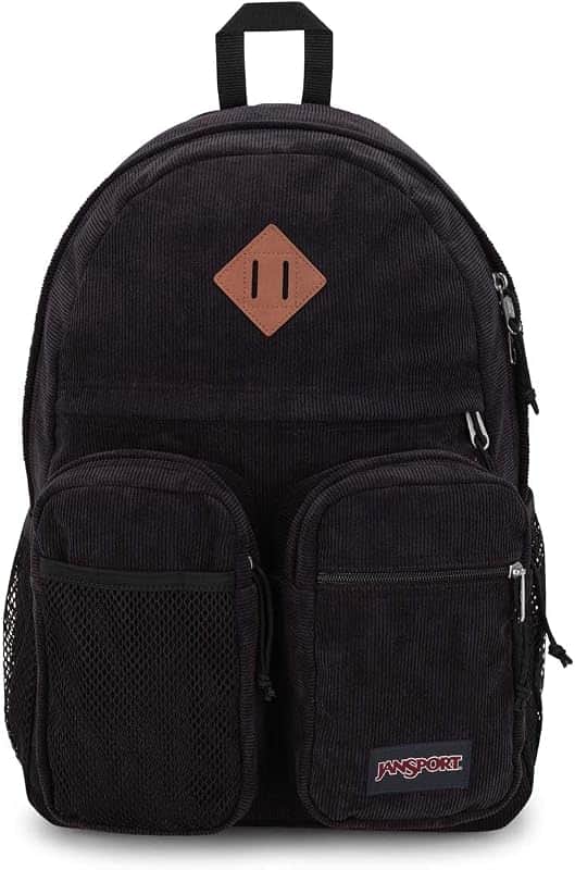 Granby Remix Backpack - Work, Travel, or Laptop Bookbag, Black Corduroy