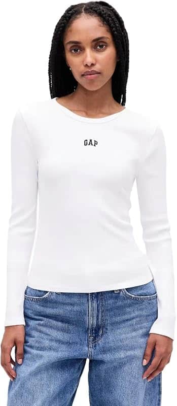 Women's Cropped Ribbed Tee