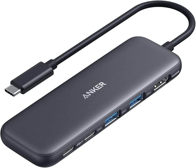 USB C Hub, 5-in-1 USBC to HDMI Splitter with 4K Display | 85W Max PD, 1 Powered USB-C 5Gb…