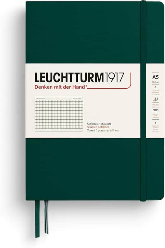 LEUCHTTURM1917 - Notebook Hardcover Medium A5-251 Numbered Pages for Writing and Journali…