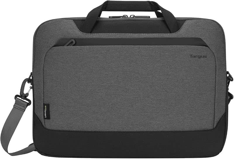 Cypress EcoSmart Laptop Bag, Light Grey - Eco-Friendly Laptop Messenger Bag Made from 20…