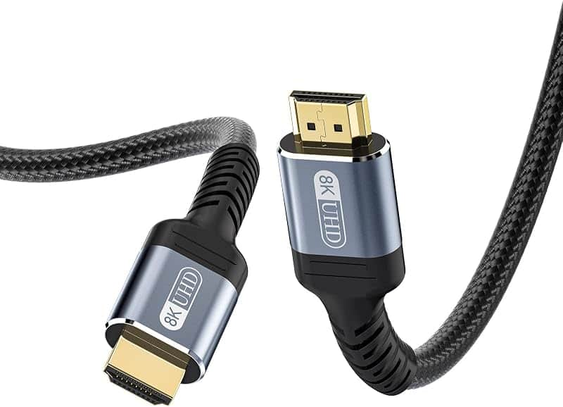 Fibopitcal 8K HDMI 2.1 Cable 8ft 48Gbps Ultra High Speed Braided Nylon HDMI Cord-8K@60Hz…