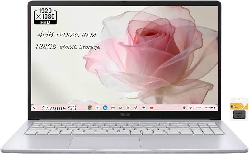 Chromebook CX15 Laptop, 15.6” FHD (1920 x 1080) LCD Display, Intel Celeron N50 Processor,…