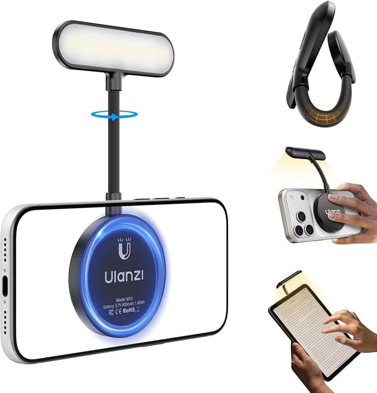 ULANZI M10 Magnetic Selfie Light Gooseneck Phone Reading Light with Magsafe | 2500-4500K…