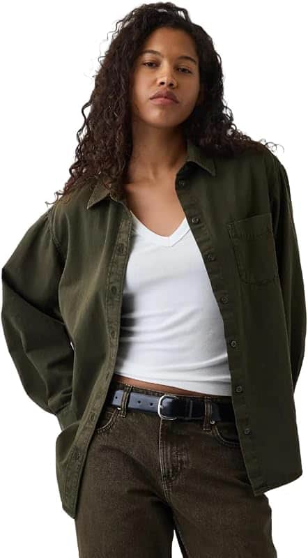 Women's Oversized Denim Shirt