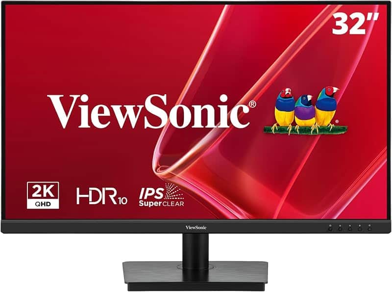 ViewSonic VS3225-2K 32 Inch QHD 1440p IPS Computer Monitor, 75Hz LCD | HDMI, DisplayPort,…
