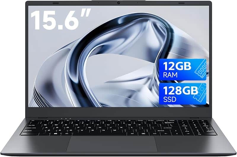 KINOBUC 15.6 Inch Laptop for Students and Business, 12GB RAM, 128GB SSD | Gold 6500Y up t…