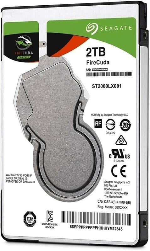 (ST2000LX001) FireCuda 2TB Solid State Hybrid Drive Performance SSHD – 2.5 Inch SATA 6Gb/…