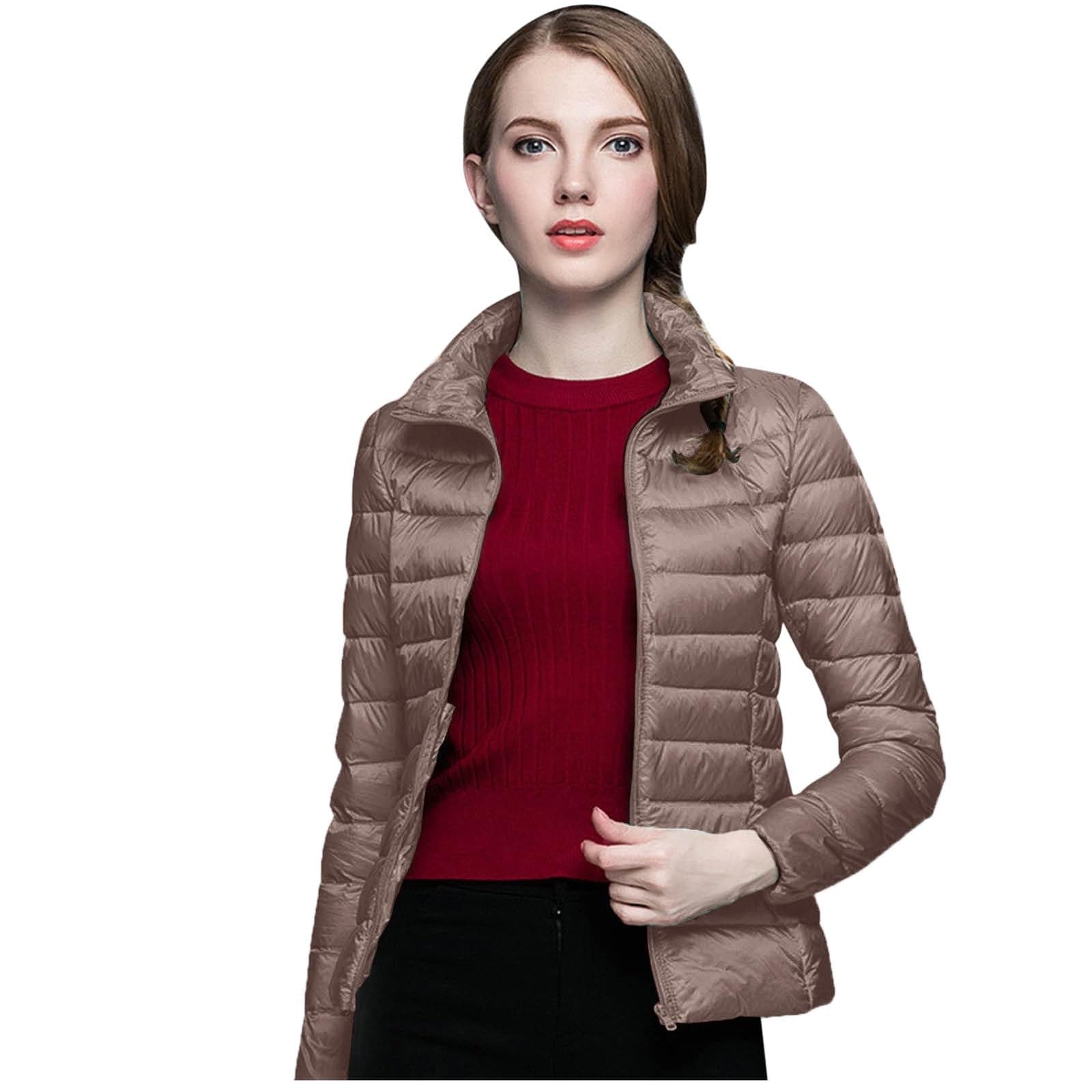 Women's Packable Puffer Jacket Ultra-Light Short Down Jacket
