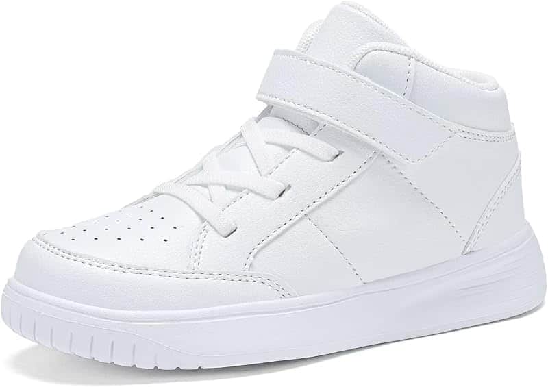 Kids Sneakers Boys Running Shoes Girls High Top Casual Lightweight Classic Adjustable Str…