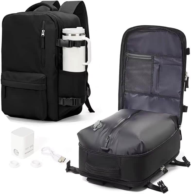 WONHOX Vacuum Seal Backpack for Travel with Air Pump Compression Vacpack Carry on Flight…