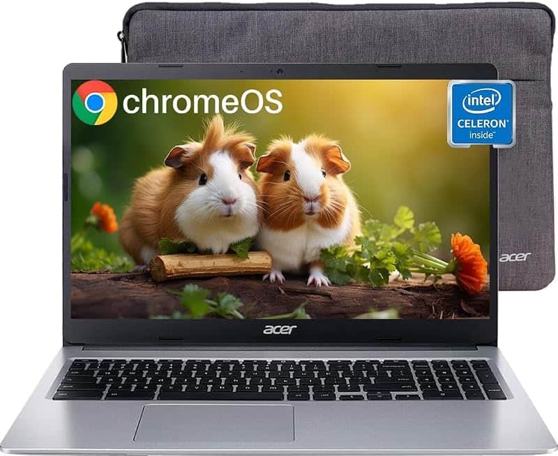 Chromebook 315 Laptop, 15.6" HD Display, Intel Celeron N4020(Up to 2.8GHz), 4GB RAM, 64GB…