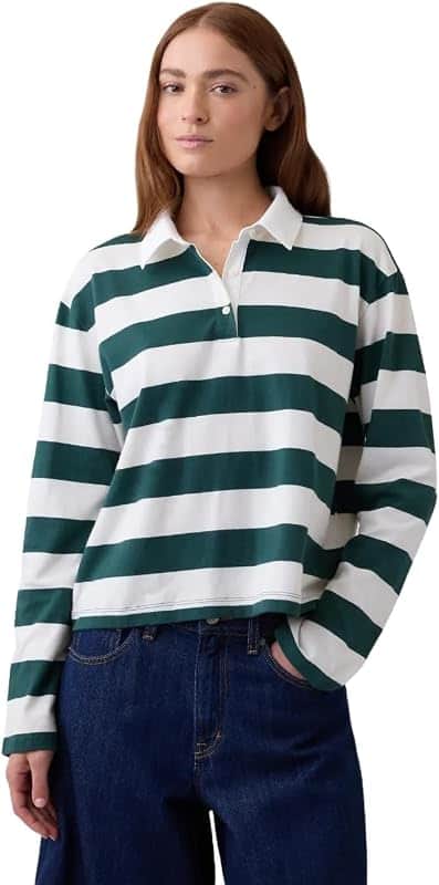 Women's Long Sleeve Rugby Polo