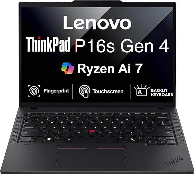 ThinkPad P16s Gen 4 Copilot+ Laptop 16" 4K OLED Touch,Ryzen AI 7 350