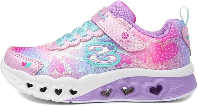 Unisex-Child Flutter Heart Lights-Simply Sneaker