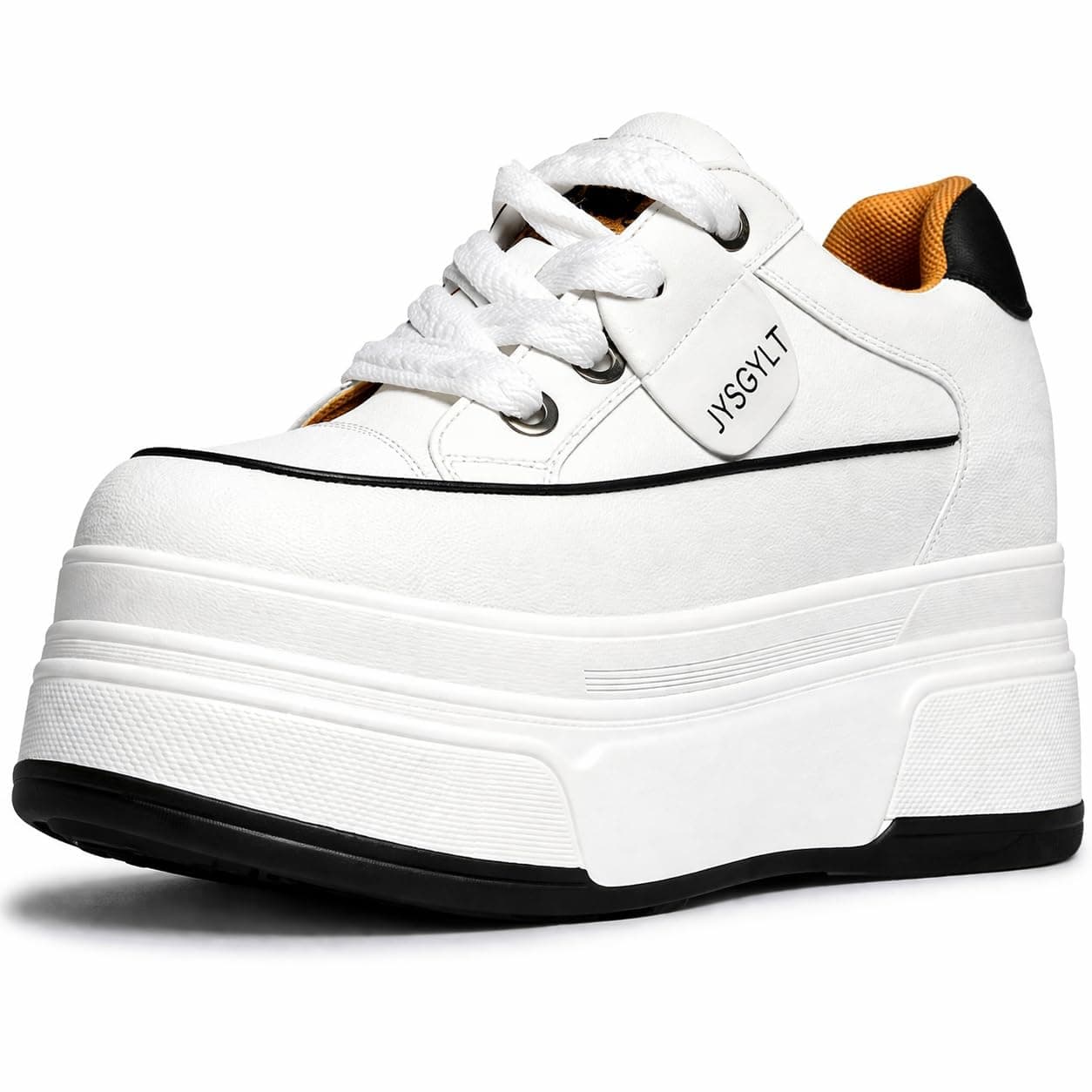 Platform Sneakers for Women Chunky Casual Lace Up Comfort Shoes