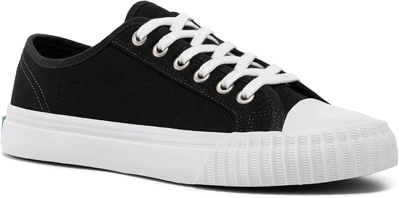 Unisex Center Low Top Canvas Sneaker|Black|Vulcanized
