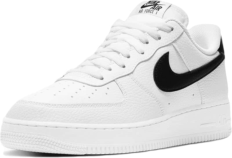 Men's Air Force 1 '07Basketball Shoe, White Black, 11.5 US