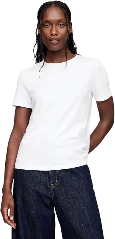 Women's Short Sleeve Organic Vintage Crew Neck Tee
