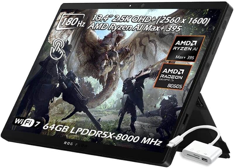 ROG Flow Z13 Gaming Laptop Tablet, 13.4-inch Touch 16:10 WQXGA 180Hz, AMD Ryzen AI MAX+ 3…