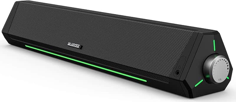 Computer Speakers for Desktop PC, Bluetooth AUX Computer Sound Bar | HiFi Stereo PC Speak…