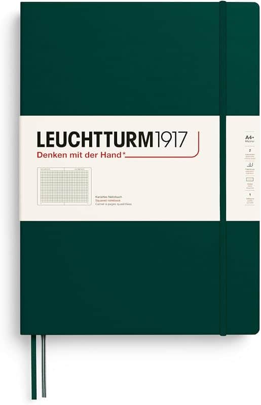 Notebook Hardcover Master Classic A4+ - 235 Numbered Pages for Writing and Journaling (Fo…