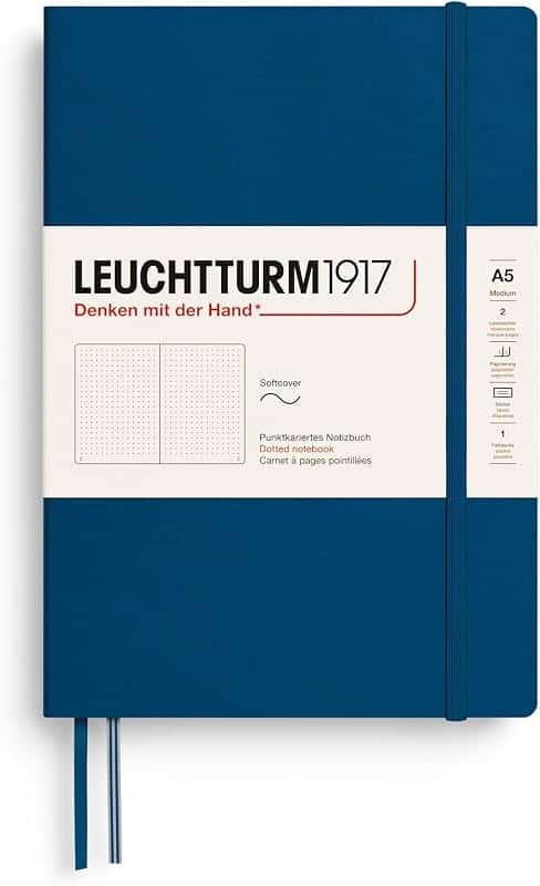 LEUCHTTURM1917 - Notebook Softcover Medium A5-123 Numbered Pages for Writing and Journali…