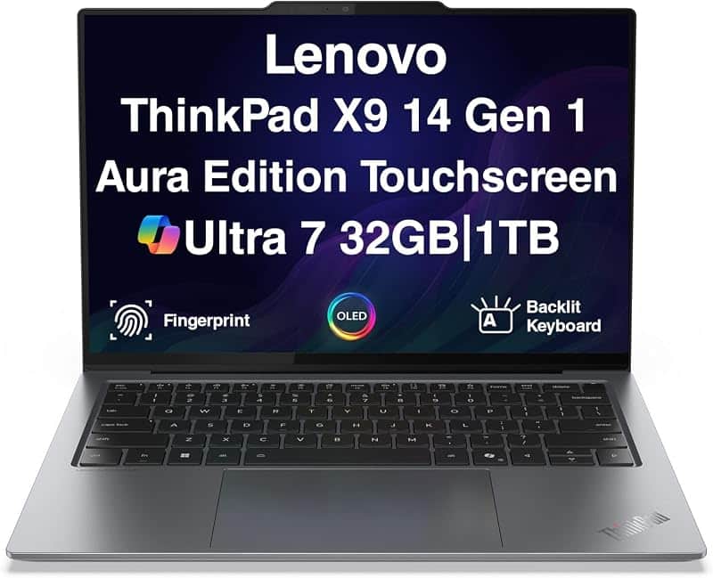 ThinkPad X9 14 Gen 1 Laptop 14" Touch OLED 2.8K Ultra 7 vPro, 32/1TB
