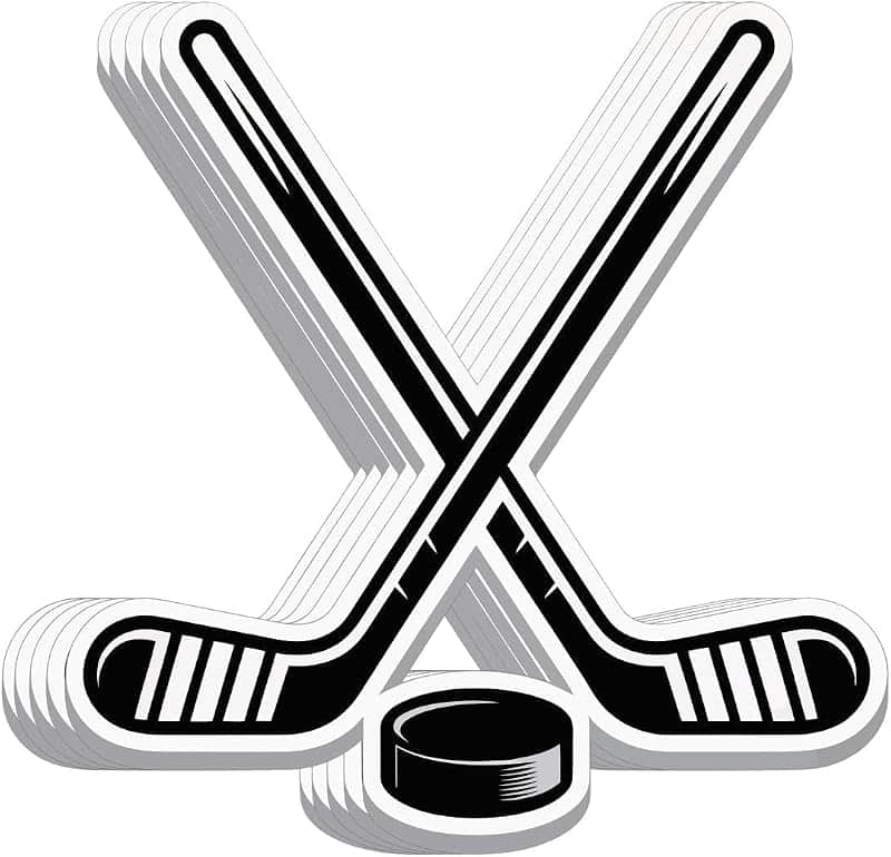 (5pcs) Hockey Sticker Decals 3 inch, Hockey Gifts for Boys Girls Team Men Women, Gifts fo…