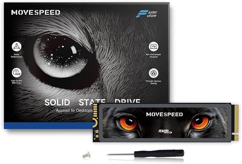 HB7450 2TB SSD for PS5 with Heatsink TLC NAND, PCIe 4.0 NVMe M.2 Internal Solid State Dri…