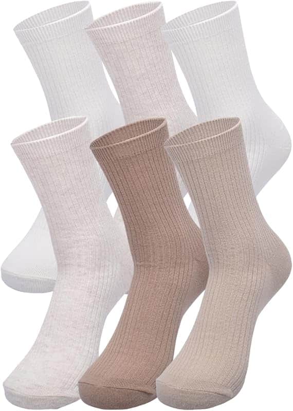 Women's Crew Socks, Multi-Pack Adult Socks, Soft & Stretchy, Comfortable