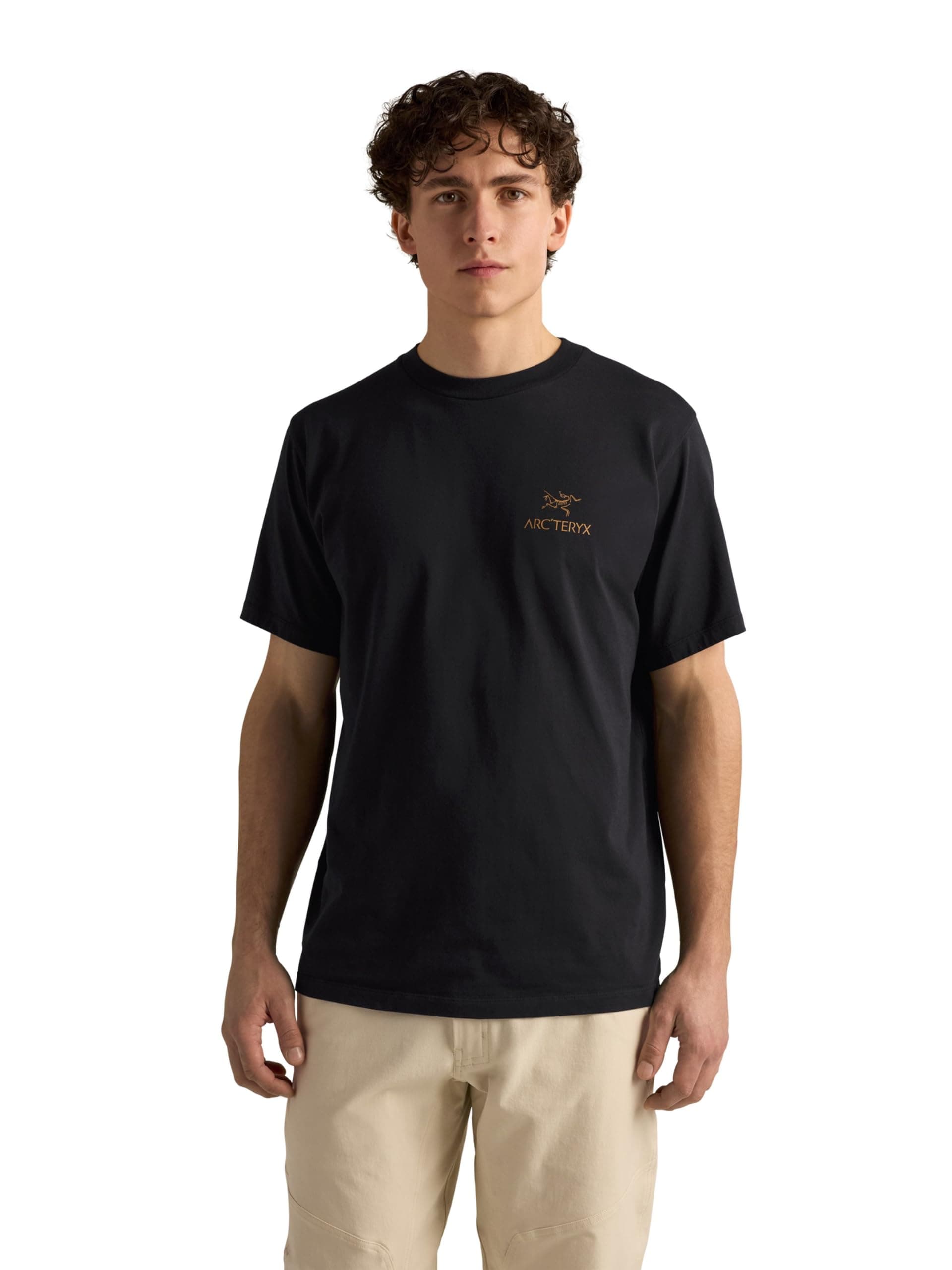 Kragg SL Bird Word Shirt SS Men's, Sea Salt/Mongoose, Medium